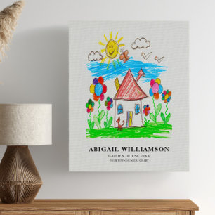 Turn Your Child's Drawing into a Museum Style Canvas Print