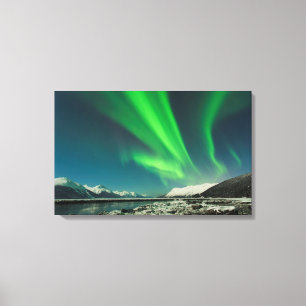 Turnagain Arm Aurora Canvas Print