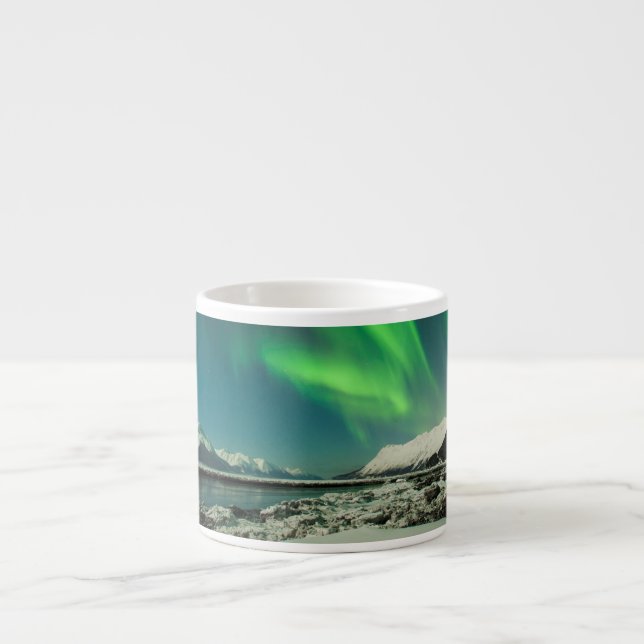 Turnagain Arm Aurora Espresso Cup (Front)