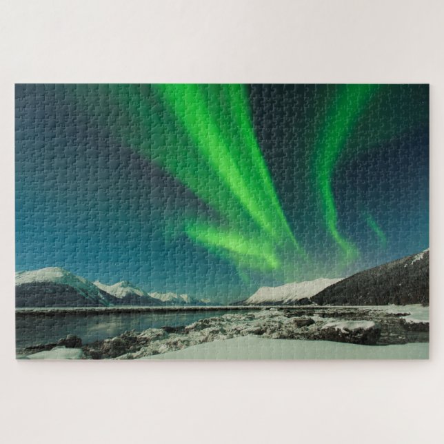 Turnagain Arm Aurora Jigsaw Puzzle (Horizontal)