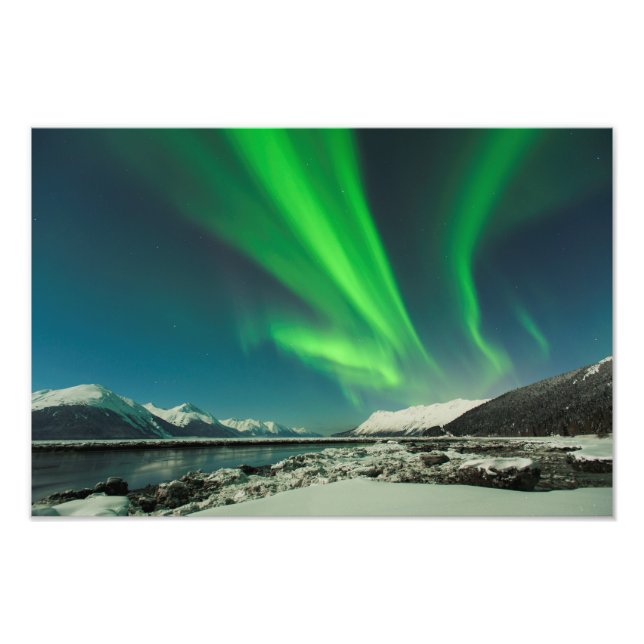 Turnagain Arm Aurora Photo Print (Front)