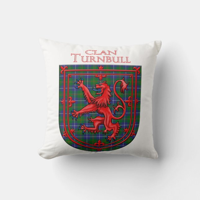 Turnbull Hunting Tartan Scottish Plaid Cushion (Front)