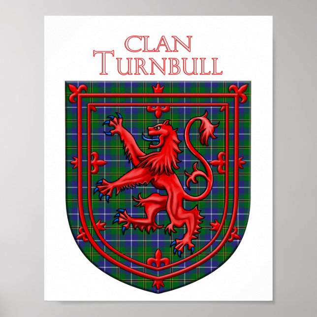Turnbull Hunting Tartan Scottish Plaid Poster (Front)