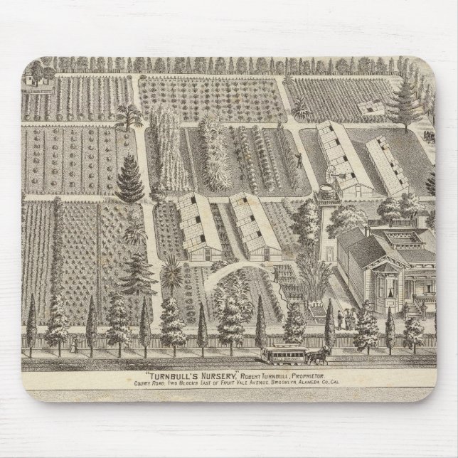 Turnbull's Nursery, Fitch res Mouse Mat (Front)
