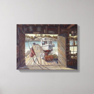 "Turne Shed at Dawn" by Charlie Rapsky Canvas Print