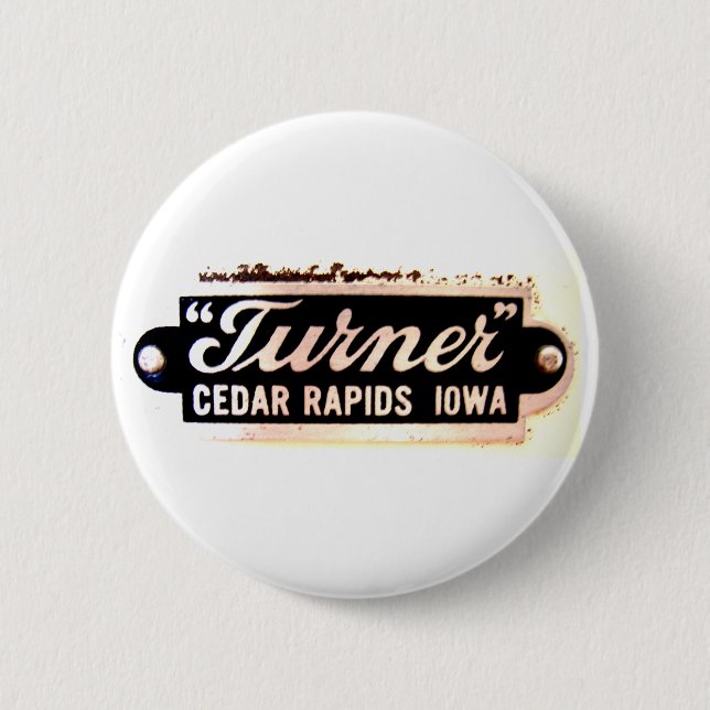 Turner button (white) (Front)