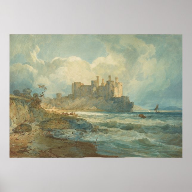Turner - Conway Castle, North Wales (1798) Poster (Front)