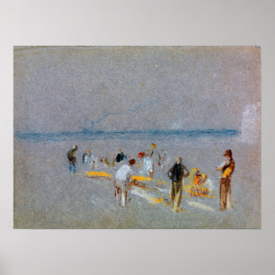 Turner - Cricket On Goodwin Sands Poster