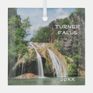 Turner Falls, Davis, Oklahoma Glass Tree Decoration