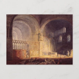 turner, j m w - transept of ewenny priory, glamorg postcard