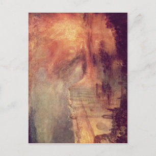 Turner, Joseph Mallord William Der Brand der House Postcard