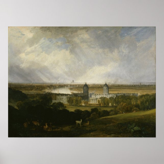 Turner - London From Greenwich Park Poster (Front)