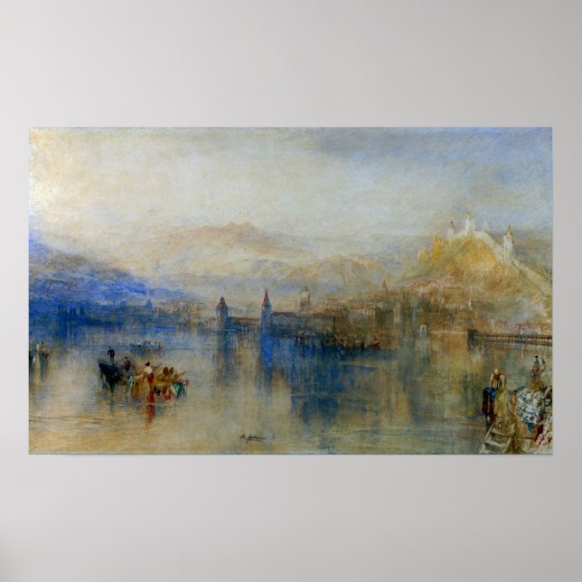 Turner - Lucerne From Lake Poster (Front)