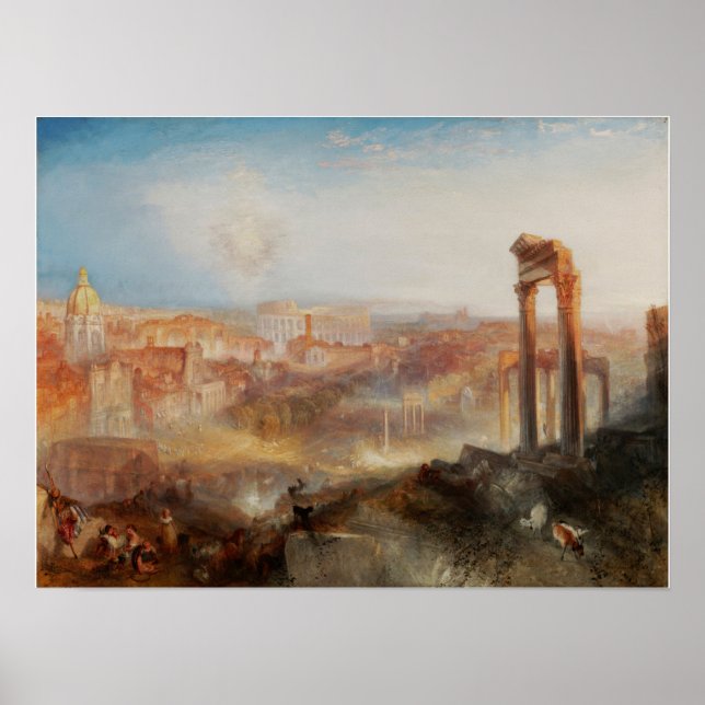 Turner - Modern Rome-Campo Vaccino Poster (Front)
