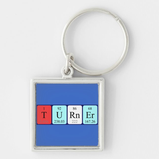 Turner periodic table name keyring (Front)