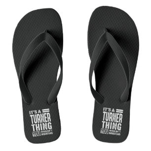 Turner Personalised Name Birthday Flip Flops