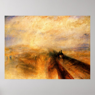 Turner - Rain Steam and Speed Great Western Rail Poster