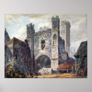 Turner - St. Augustine's Gate Canterbury Poster