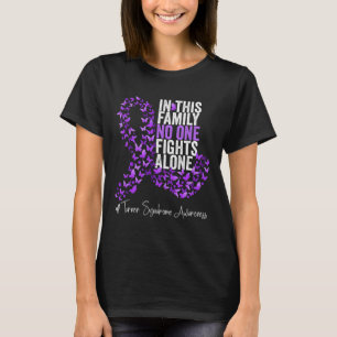 Turner Syndrome Awareness Month Purple Ribbon T-Shirt