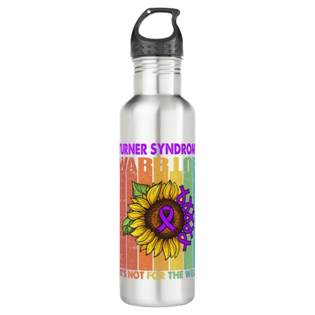 Turner Syndrome Warrior It's Not For The Weak 710 Ml Water Bottle (Front)