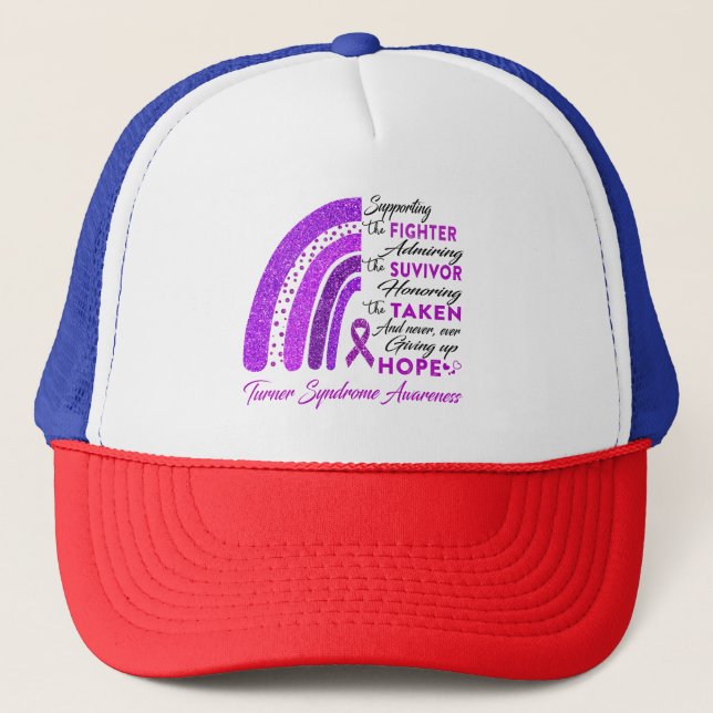 Turner Syndrome Warrior Supporting Fighter Trucker Hat (Front)