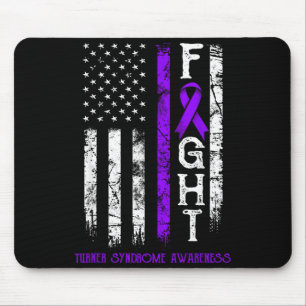 Turner syndrome warrior us flag mouse mat
