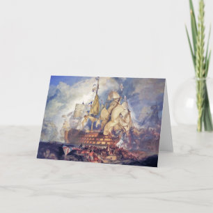 turner, the battle of trafalgar (1822) card