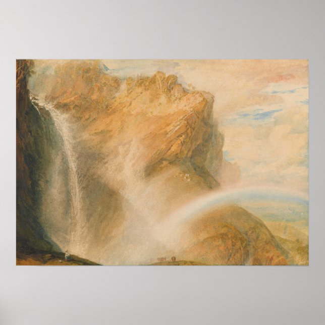 Turner - Upper Fall Of Reichenbach Rainbow Poster (Front)