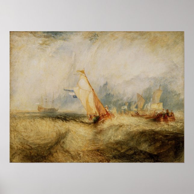 Turner - Van Tromp Going About To Please His Maste Poster (Front)