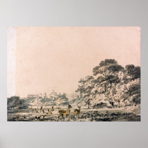Turner - Windsor Castle and Park With Deer Poster