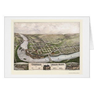 Turners Falls, MA Panoramic Map - 1877