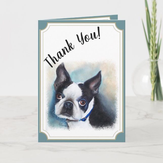 Turning 12 Boston Terrier THANK YOU (Front)