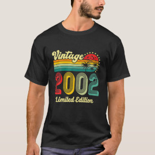 Turning 20 Birthday Decorations 20th BDay 2002 T-Shirt