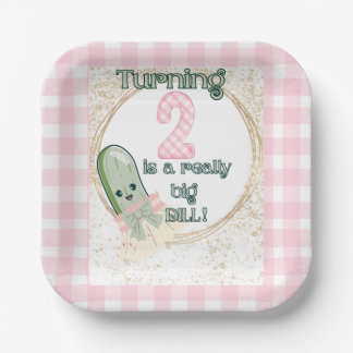 Turning 2 is a Really Big DILL! Paper Plates