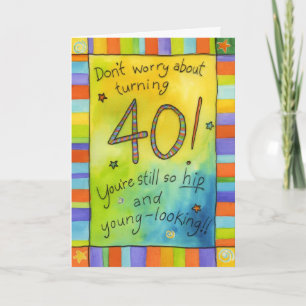 Turning 40 card