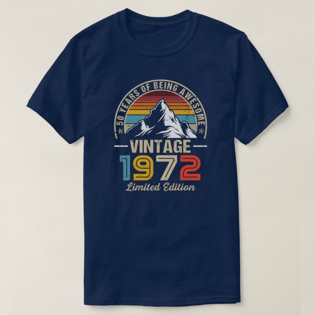 Turning 50 Birthday Decorations Men 50th BDay T-Shirt (Design Front)