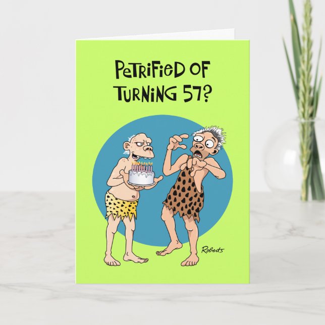 Turning 57 Birthday Card (Front)