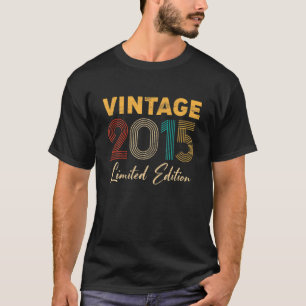Turning 7 Birthday Decorations Boys 7Th Bday 2015 T-Shirt