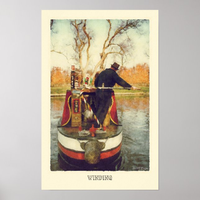 Turning around on the canal poster (Front)