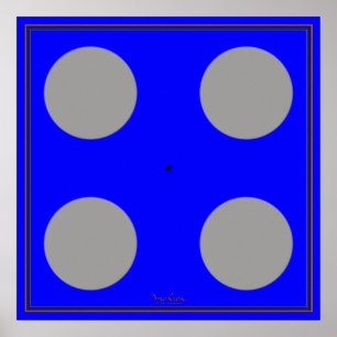 Turning Brown Optical Illusion Poster