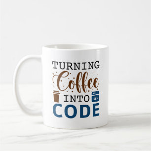 Turning Coffee Into Code Mug