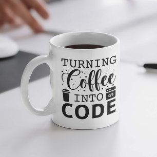Turning Coffee Into Code Mug
