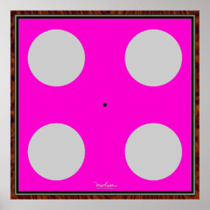 Turning Green Optical Illusion Poster