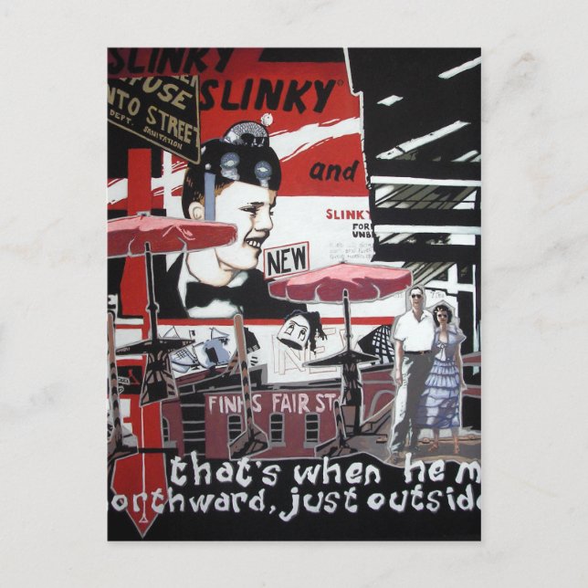 Turning Left Postcard (Front)