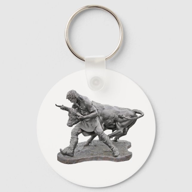 Turning of the Bull Keychain (Front)
