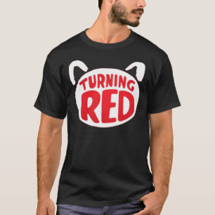 Turning Red Movie Logo White and Red Classic T-Shi T-Shirt