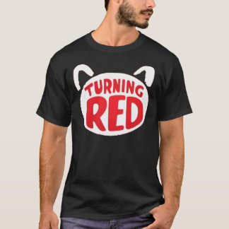 Turning Red Movie Logo White and Red Classic T-Shi T-Shirt