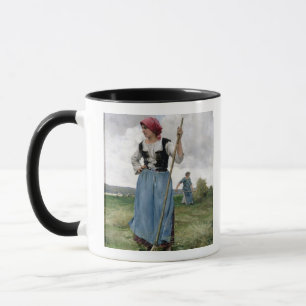 Turning the Hay (oil on canvas) Mug