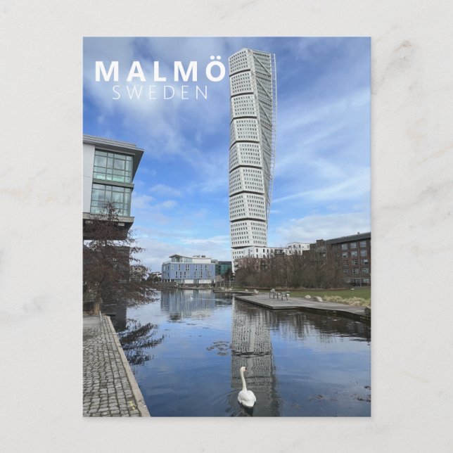 Turning Torso City Malmo Sweden Scandinavia Modern Postcard (Front)