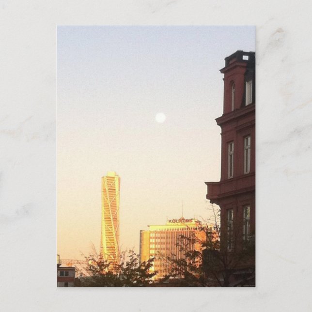 Turning torso of Malmo from North Harbour Postcard (Front)